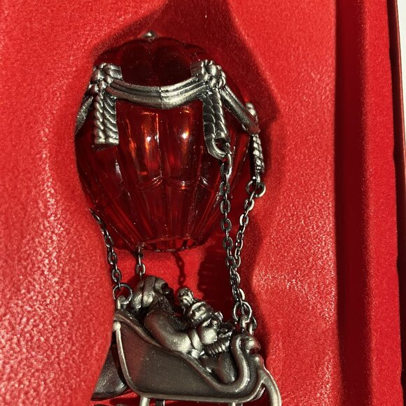 Lenox Pewter Santa’s Expedition Christmas Ornament " Hot Air Balloon" New in Box - Picture 2 of 3